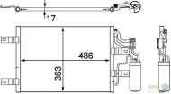 Конденсатор BEHR HELLA SERVICE 8FC 351 302-551