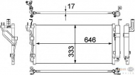 Конденсатор BEHR HELLA SERVICE 8FC 351 304-401