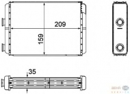 Теплообменник BEHR HELLA SERVICE 8FH 351 308-251