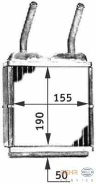Теплообменник BEHR HELLA SERVICE 8FH 351 312-031