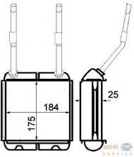 Теплообменник BEHR HELLA SERVICE 8FH 351 313-031