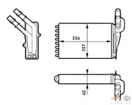 Теплообменник BEHR HELLA SERVICE 8FH 351 313-391