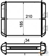 Теплообменник BEHR HELLA SERVICE 8FH 351 315-341