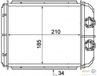 Теплообменник BEHR HELLA SERVICE 8FH 351 315-381