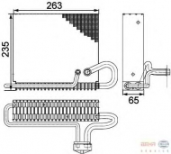 Испаритель BEHR HELLA SERVICE 8FV 351 330-271
