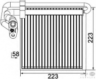 Испаритель BEHR HELLA SERVICE 8FV 351 330-751