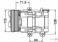 Компрессор BEHR HELLA SERVICE 8FK 351 334-011