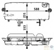 Резервуар BEHR HELLA SERVICE 8MA 376 705-301