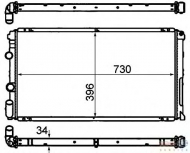 Теплообменник BEHR HELLA SERVICE 8MK 376 708-451