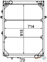 Теплообменник BEHR HELLA SERVICE 8MK 376 709-561