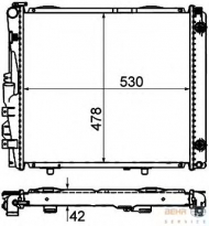 Теплообменник BEHR HELLA SERVICE 8MK 376 712-421