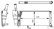 Теплообменник BEHR HELLA SERVICE 8MK 376 713-541