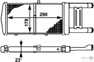 Теплообменник BEHR HELLA SERVICE 8MK 376 714-531