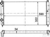 Теплообменник BEHR HELLA SERVICE 8MK 376 714-591