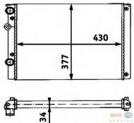 Теплообменник BEHR HELLA SERVICE 8MK 376 714-651