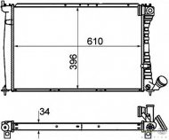 Теплообменник BEHR HELLA SERVICE 8MK 376 716-501