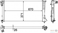 Теплообменник BEHR HELLA SERVICE 8MK 376 717-611