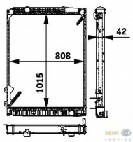 Теплообменник BEHR HELLA SERVICE 8MK 376 721-491