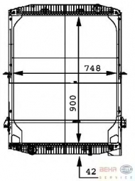 Теплообменник BEHR HELLA SERVICE 8MK 376 721-581
