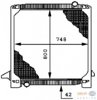 Теплообменник BEHR HELLA SERVICE 8MK 376 721-591