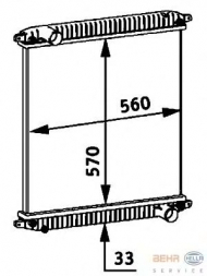 Теплообменник BEHR HELLA SERVICE 8MK 376 721-721