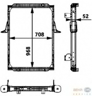 Теплообменник BEHR HELLA SERVICE 8MK 376 721-731