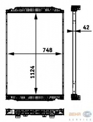 Теплообменник BEHR HELLA SERVICE 8MK 376 721-741