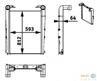 Теплообменник BEHR HELLA SERVICE 8ML 376 722-011