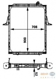 Теплообменник BEHR HELLA SERVICE 8MK 376 722-061