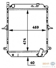 Теплообменник BEHR HELLA SERVICE 8MK 376 722-131