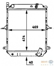 Теплообменник BEHR HELLA SERVICE 8MK 376 722-151