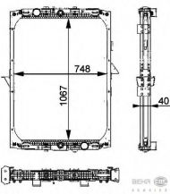 Теплообменник BEHR HELLA SERVICE 8MK 376 722-281