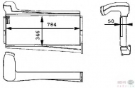 Теплообменник BEHR HELLA SERVICE 8ML 376 723-631