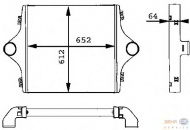 Теплообменник BEHR HELLA SERVICE 8ML 376 723-741