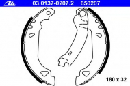 Комлект тормозных накладок ATE 03.0137-0207.2