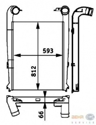 Теплообменник BEHR HELLA SERVICE 8ML 376 724-241