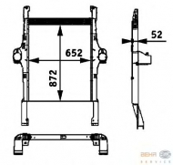 Теплообменник BEHR HELLA SERVICE 8ML 376 724-251