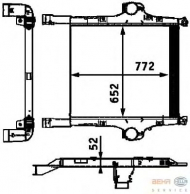 Теплообменник BEHR HELLA SERVICE 8ML 376 724-271