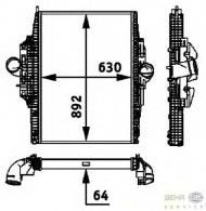Теплообменник BEHR HELLA SERVICE 8ML 376 724-281