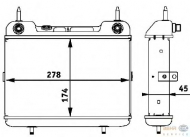 Теплообменник BEHR HELLA SERVICE 8MO 376 725-381
