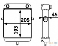 Теплообменник BEHR HELLA SERVICE 8MO 376 726-001