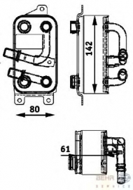 Теплообменник BEHR HELLA SERVICE 8MO 376 726-191