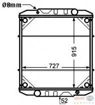 Теплообменник BEHR HELLA SERVICE 8MK 376 726-481