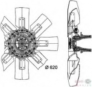 Вентилятор BEHR HELLA SERVICE 8MV 376 727-381