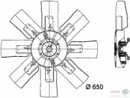 Вентилятор BEHR HELLA SERVICE 8MV 376 728-101