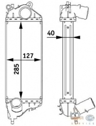 Теплообменник BEHR HELLA SERVICE 8ML 376 729-551