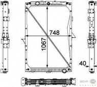Теплообменник BEHR HELLA SERVICE 8MK 376 733-711