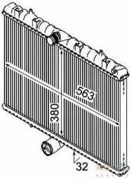 Теплообменник BEHR HELLA SERVICE 8MK 376 745-131