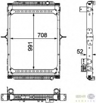 Теплообменник BEHR HELLA SERVICE 8MK 376 745-151