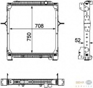 Теплообменник BEHR HELLA SERVICE 8MK 376 745-181